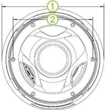 Fusion SG-FL65SPC - Desenhos da dimensão dos alto-falantes - 3