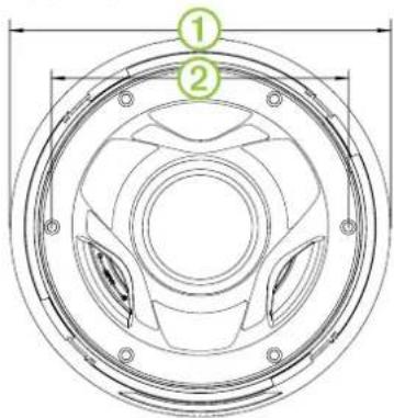 Fusion SG-FL65SPC - Speaker Dimension Drawings - 3