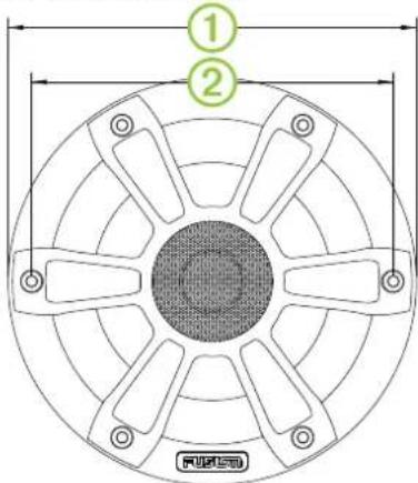 Fusion SG-FL65SPC - Darstellung der Abmessungen des Lautsprechers - 2