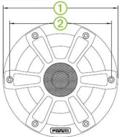 Fusion SG-FL65SPC - Speaker Dimension Drawings - 2