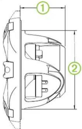 Fusion SG-FL65SPC - Darstellung der Abmessungen des Lautsprechers - 1