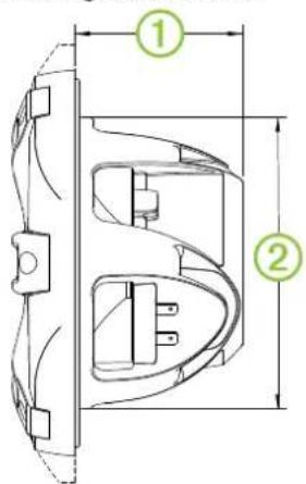 Fusion SG-F65W - Gráficos de las dimensiones del altavoz - 1