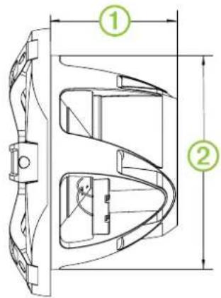 Fusion SG-F77W - Gráficos de dimensiones - 1
