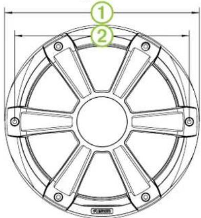 Fusion SG-F77W - Gráficos de dimensiones - 2