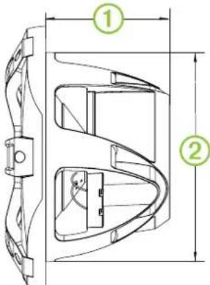 Fusion SG-F77W - Disegni di ingombro del subwoofer - 1