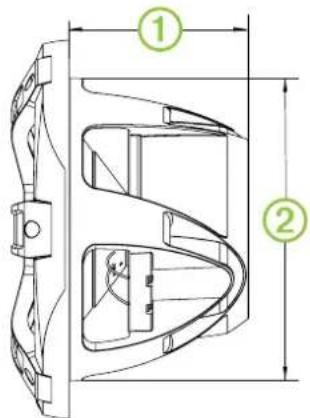 Fusion SG-F77W - Desenhos dimensionais - 1