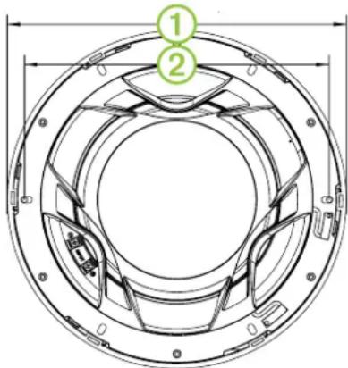 Fusion SG-F77W - Darstellung der Abmessungen - 3