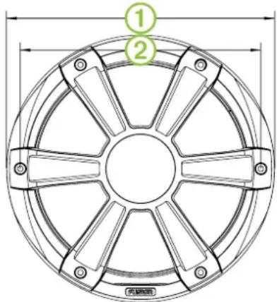 Fusion SG-F77W - Darstellung der Abmessungen - 2