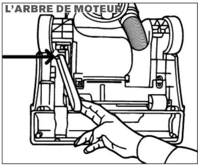 DIRT DEVIL Endura Express Compact - COURROIE ET ROULEAU-BROSSE : RETRAIT ET RÉINSTALLATION - 4