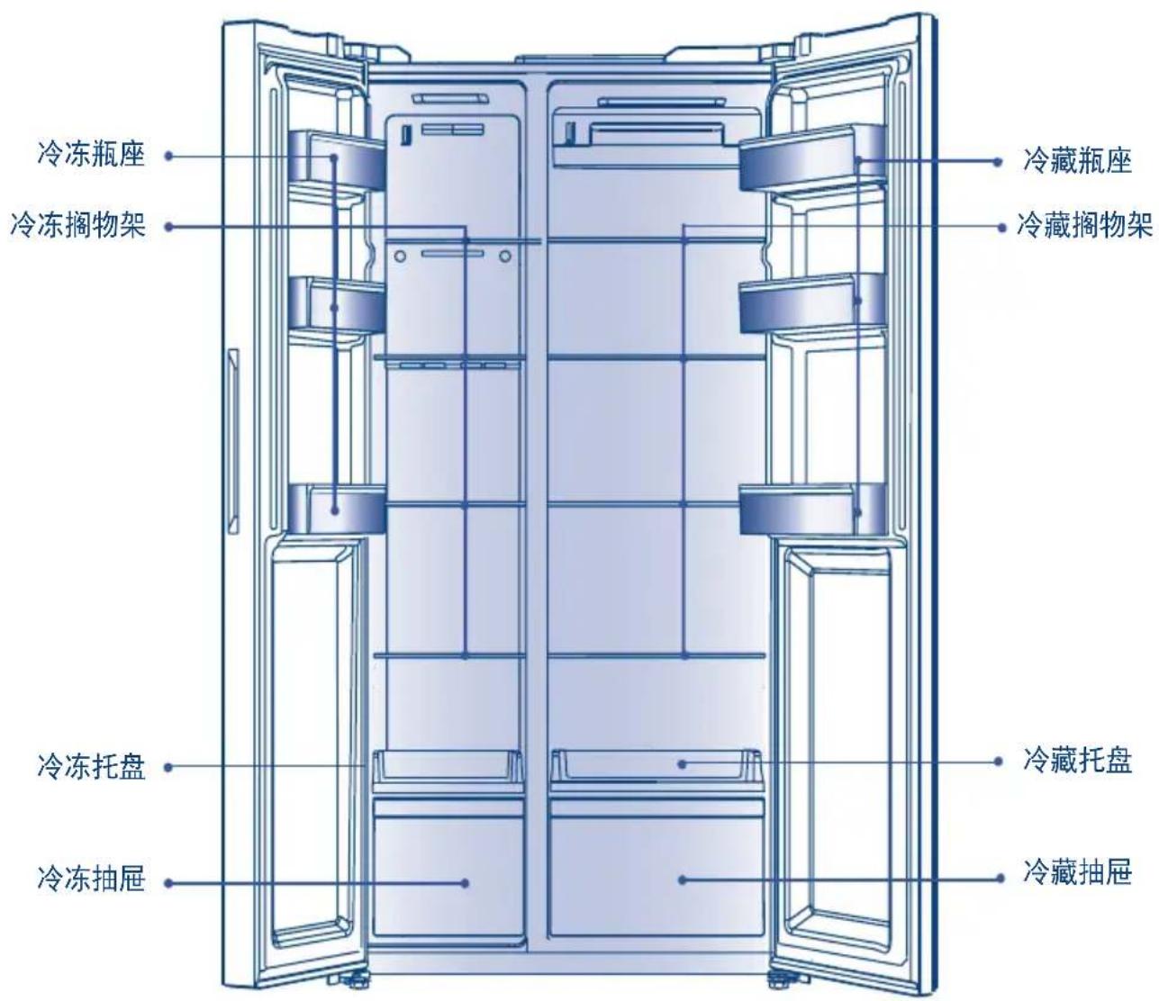 HAIER BCD-522WGHSSEDW9 - 部件名称 - 1