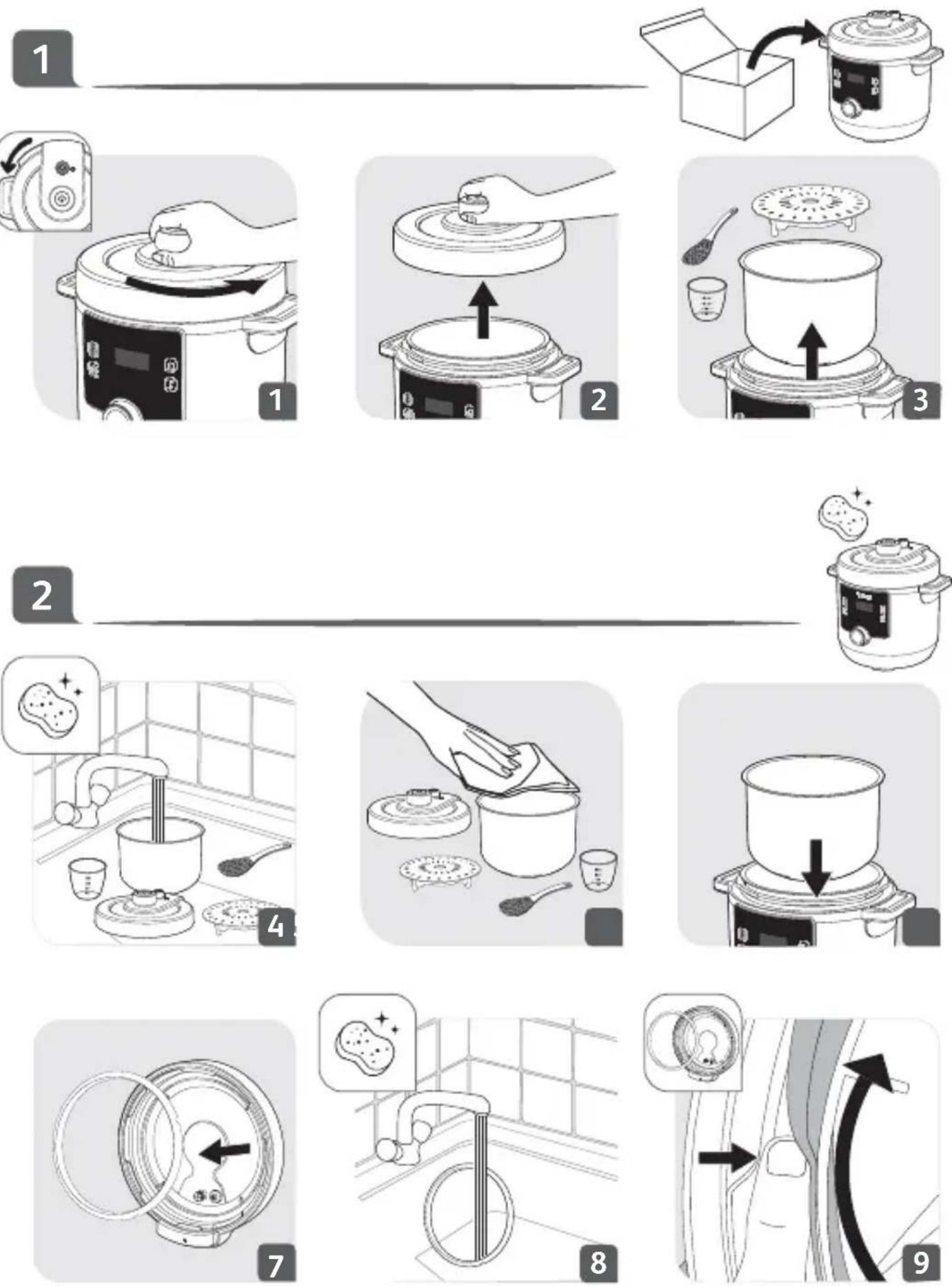 TEFAL Turbo Cuisine Maxi CY777G - İÇİNDEKİLER - 1
