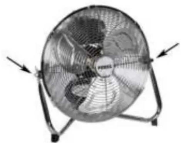 Perel CFANF45N - Inclinar el ventilador - 1
