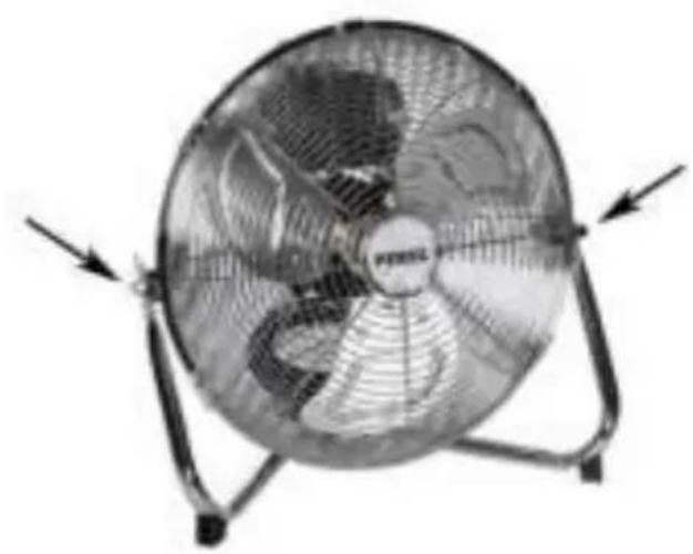 Perel CFANF45N - De ventilator kantelen - 1