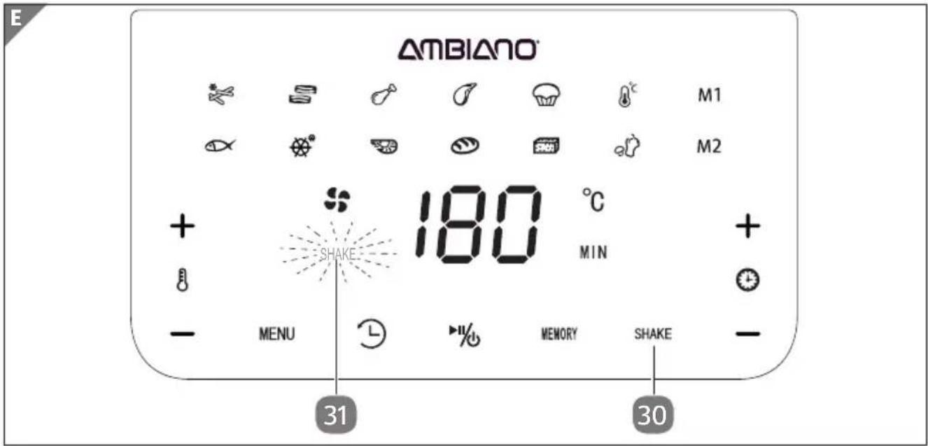 Ambiano GT-AF-08-CH - Fonction SHAKE - 2