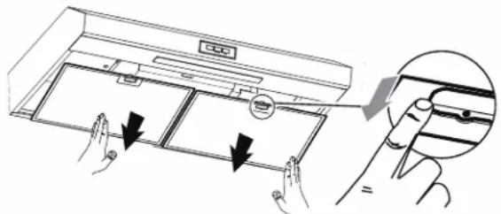 FRIGIDAIRE FCVW3052AB - Pour nettoyer ou remplacer le filtre à graisse: - 2