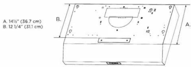 FRIGIDAIRE FCVW3052AB - Style 1 - Recirculating Hood version - 1