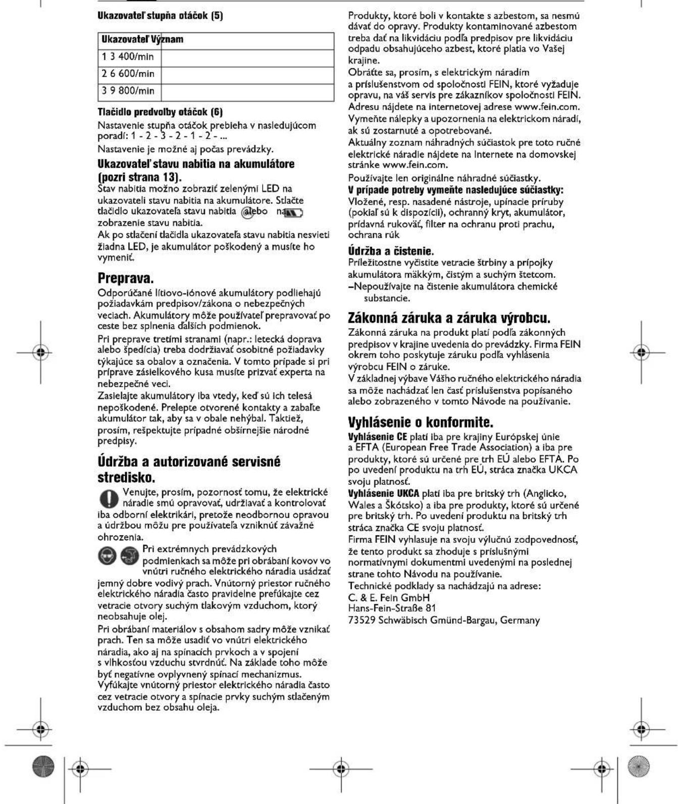 Fein CCG 18-125-15 AS - sk - 1