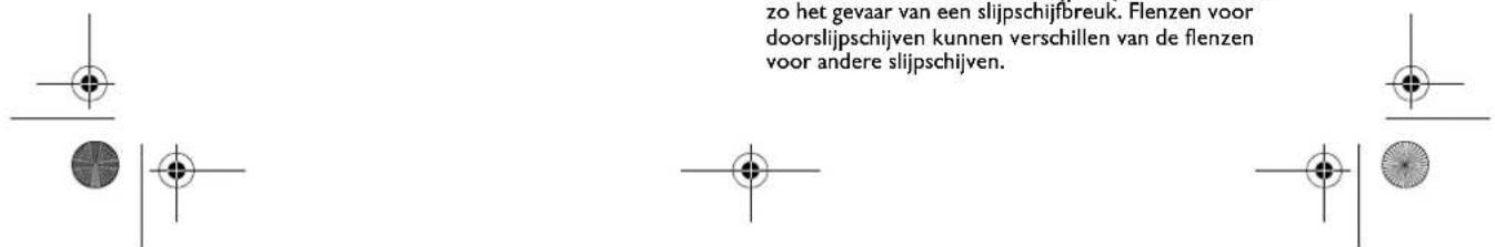 Fein CCG 18-125-15 AS - Gebruik alkijd onbeschadigde spanflenzen in de juiste maat en vorm voor de door u gekozen slijpschijf. - 2