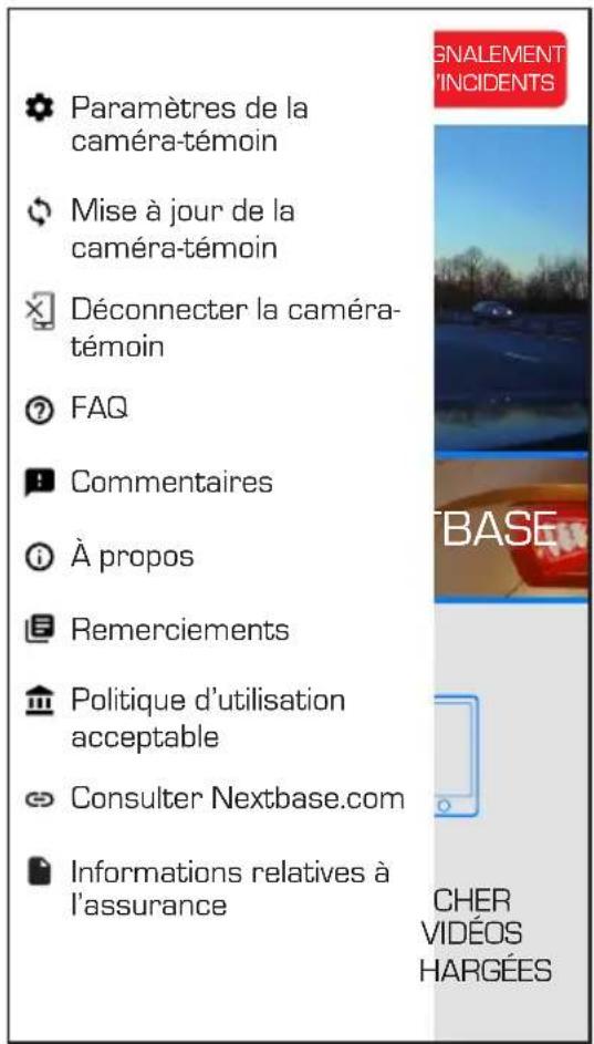 NEXT BASE 300W - PARAMÈTRES DE LA CAMÉRA-TÉMOIN - 2