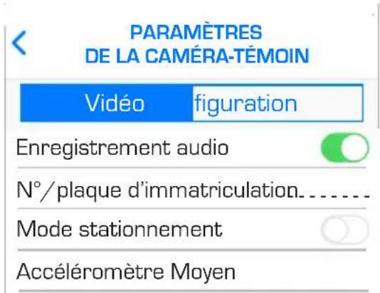 NEXT BASE 300W - PARAMÈTRES DE LA CAMÉRA-TÉMOIN (SUITE) - 1
