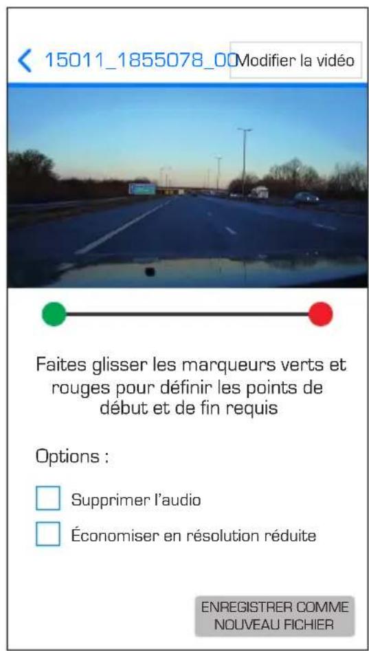 NEXT BASE 300W - APPLICATION DRIVEGUARD - MODIFICATION D'ENREGISTREMENTS - 2
