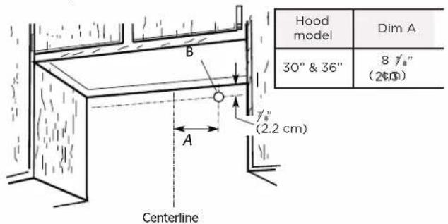 FRIGIDAIRE FCVW3052AS - To wire through wall: - 1