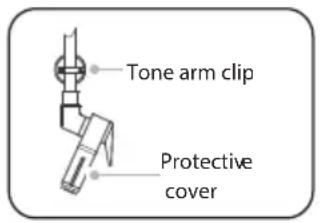 Tone arm clip Protective cover