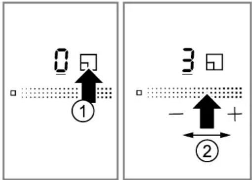 Junker JR38IT55 - Selecting heat settings - 1