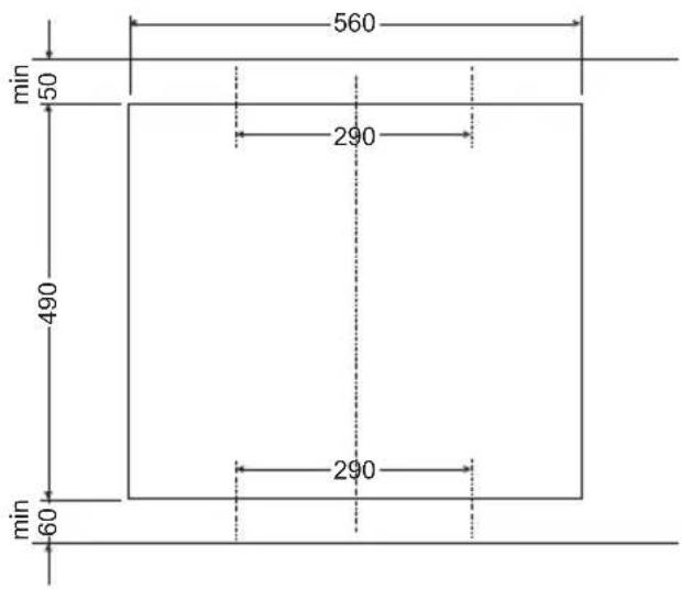 AMICA EC 744 100 E - Install the hob in a furniture worktop PG4\*\* - 3