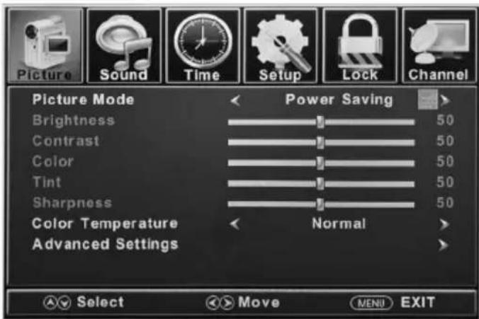 Furrion FDFS55C1A - Picture Settings - 1