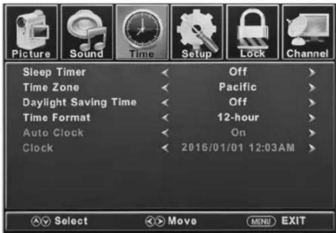 Furrion FDFS55C1A - Time Setting - 1