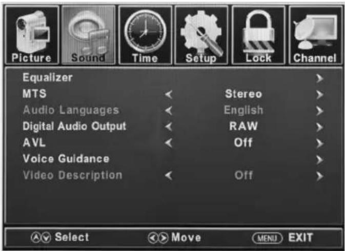Furrion FDFS55C1A - Sound Settings - 1
