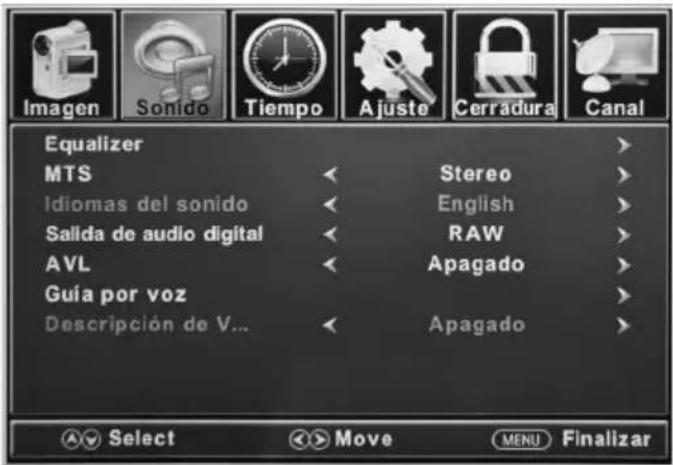 Furrion FDFS55C1A - Ajustes de sonido - 1