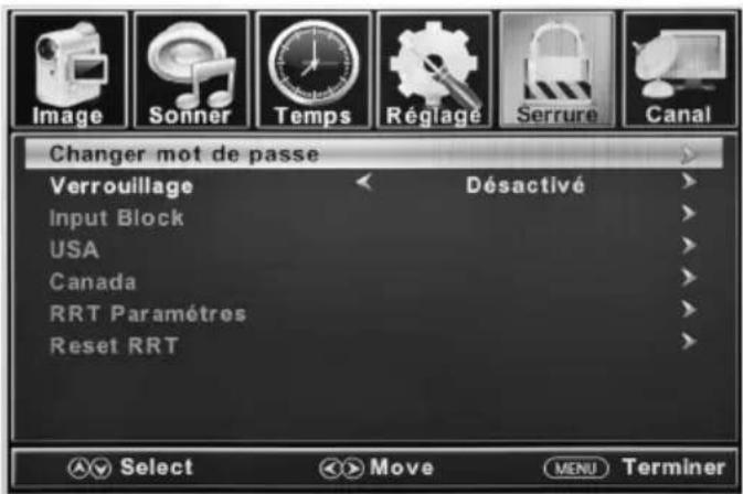 Furrion FDFS55C1A - Verrouiller les paramètres - 2