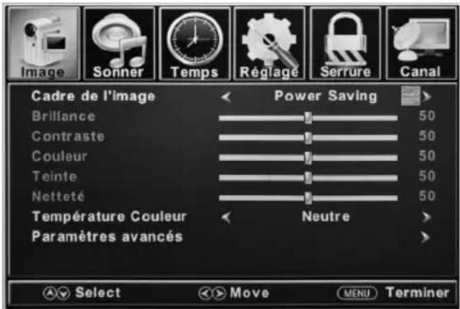 Furrion FDFS55C1A - Paramètres d'image - 1