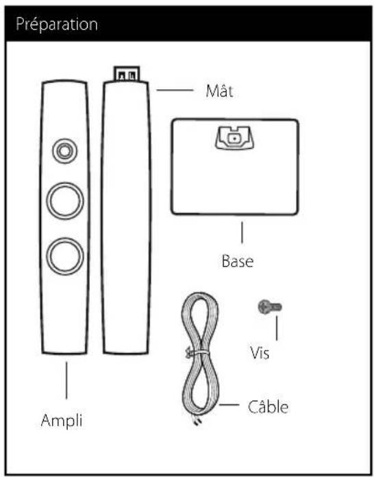 LG TS913ES - Monter l'enceinte (Avant) - 1