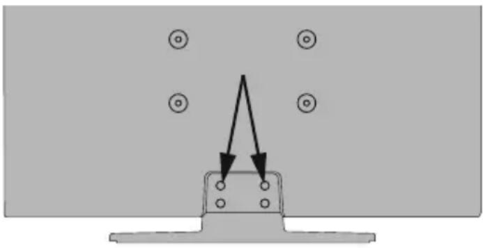 JVC LT-55VU3005 - Removing the base stand - 1