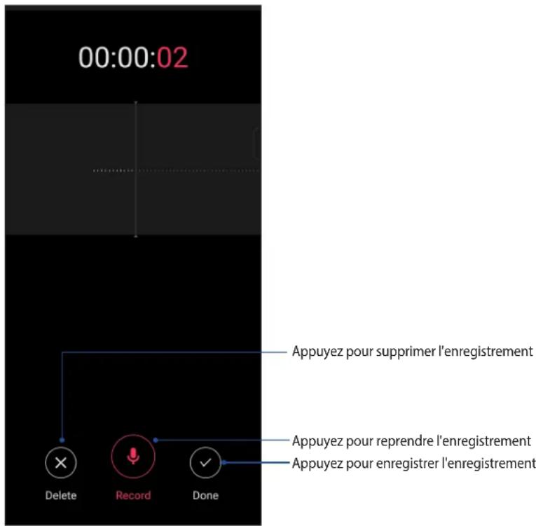 ASUS ROG Phone 7 Ultimate - Suspendre un enregistrement - 1