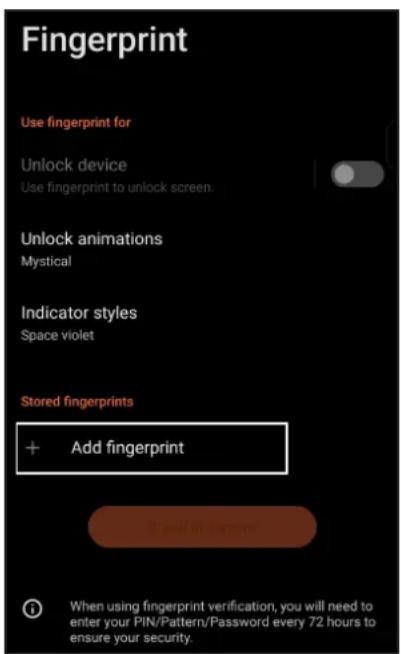 ASUS ROG Phone 7 Ultimate - Configurer votre empreinte digitale à partir du menu des paramètres - 3