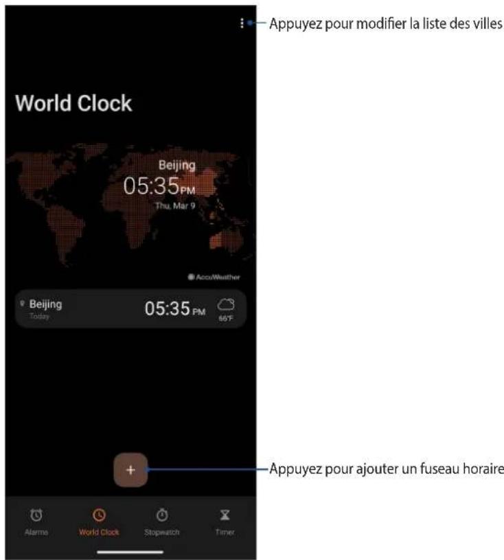 ASUS ROG Phone 7 Ultimate - Fuseau horaire - 1