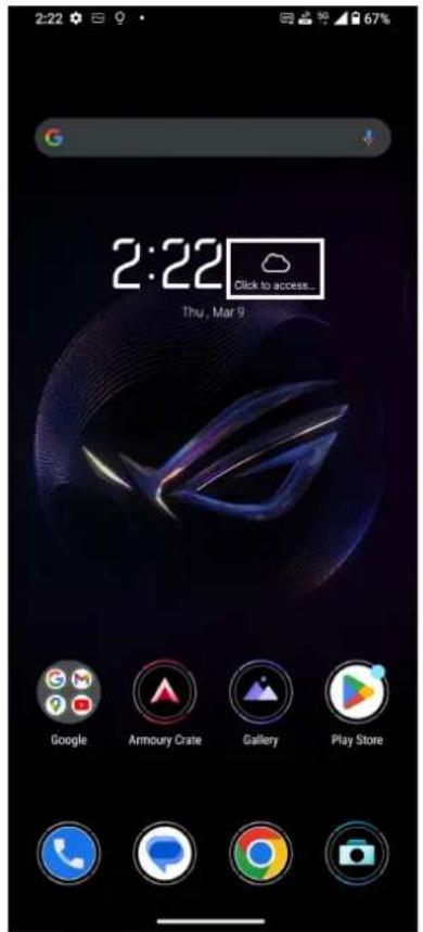 ASUS ROG Phone 7 Ultimate - Ouvrir l'application Météo - 1