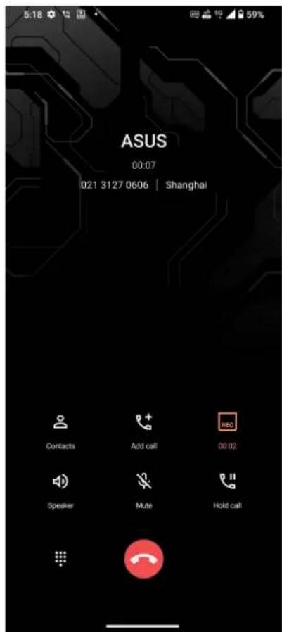 ASUS ROG Phone 7 Ultimate - Enregistrer un appel - 1