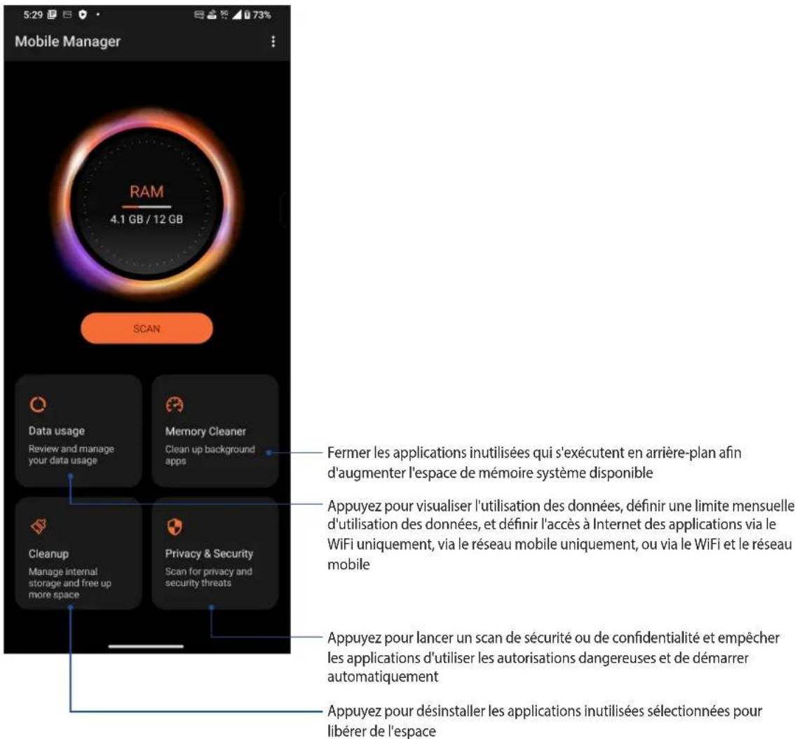ASUS ROG Phone 7 Ultimate - Gestionnaire mobile - 1