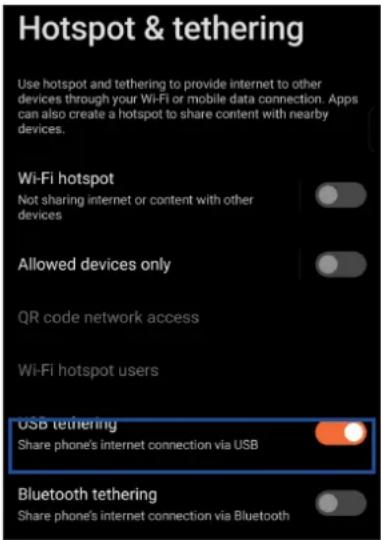 ASUS ROG Phone 7 Ultimate - Partage de connexion USB - 1