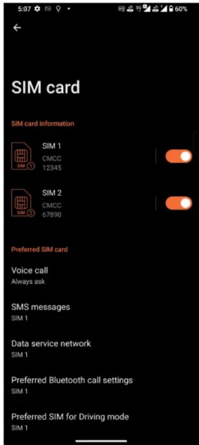 ASUS ROG Phone 7 Ultimate - Fonctionnalités multi SIM - 1