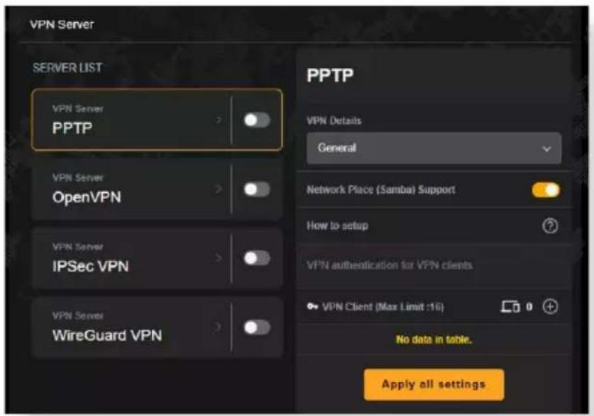 ASUS TUF Gaming AX4200 - VPN - 1