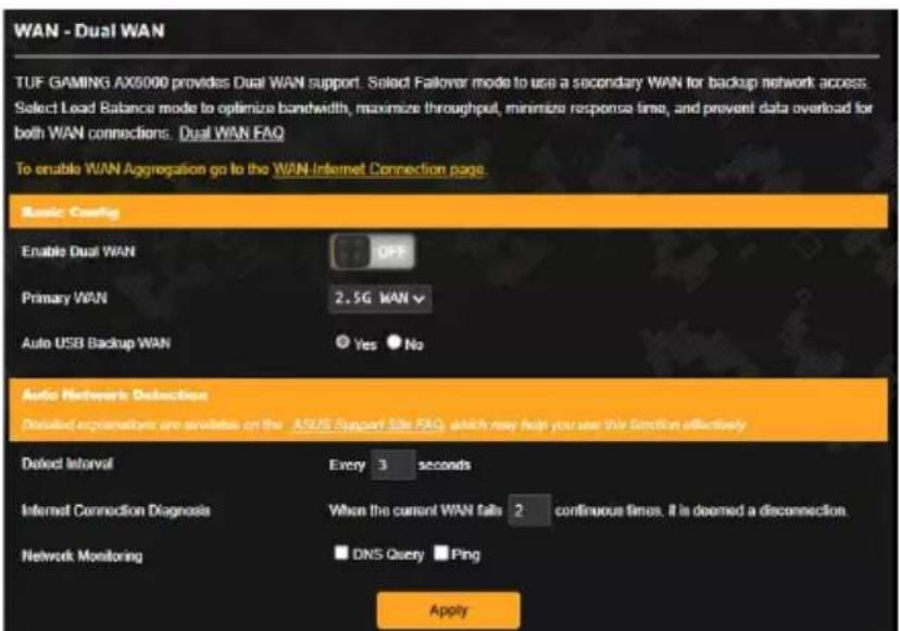 ASUS TUF Gaming AX4200 - Dual WAN (Double WAN) - 1