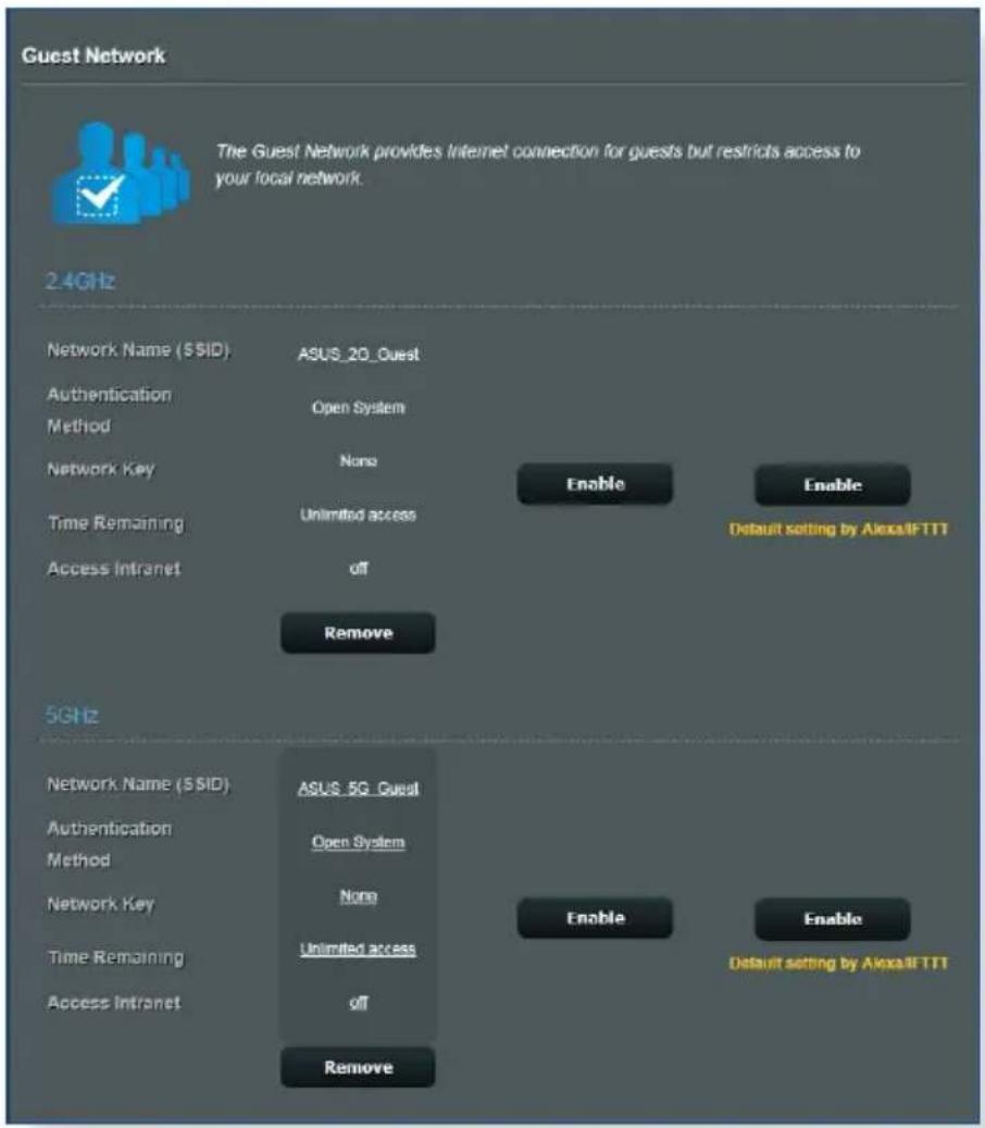 ASUS RT-AX5400 - Pour créer un réseau invité : - 2