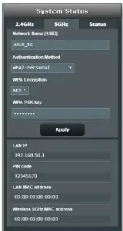 ASUS RT-AX5400 - Pour configurer les paramètres de sécurité WiFi : - 2