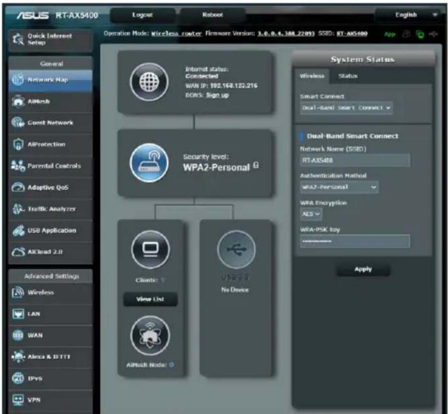 ASUS RT-AX5400 - Vérifiez que les paramètres de configuration du réseau sont corrects. - 1